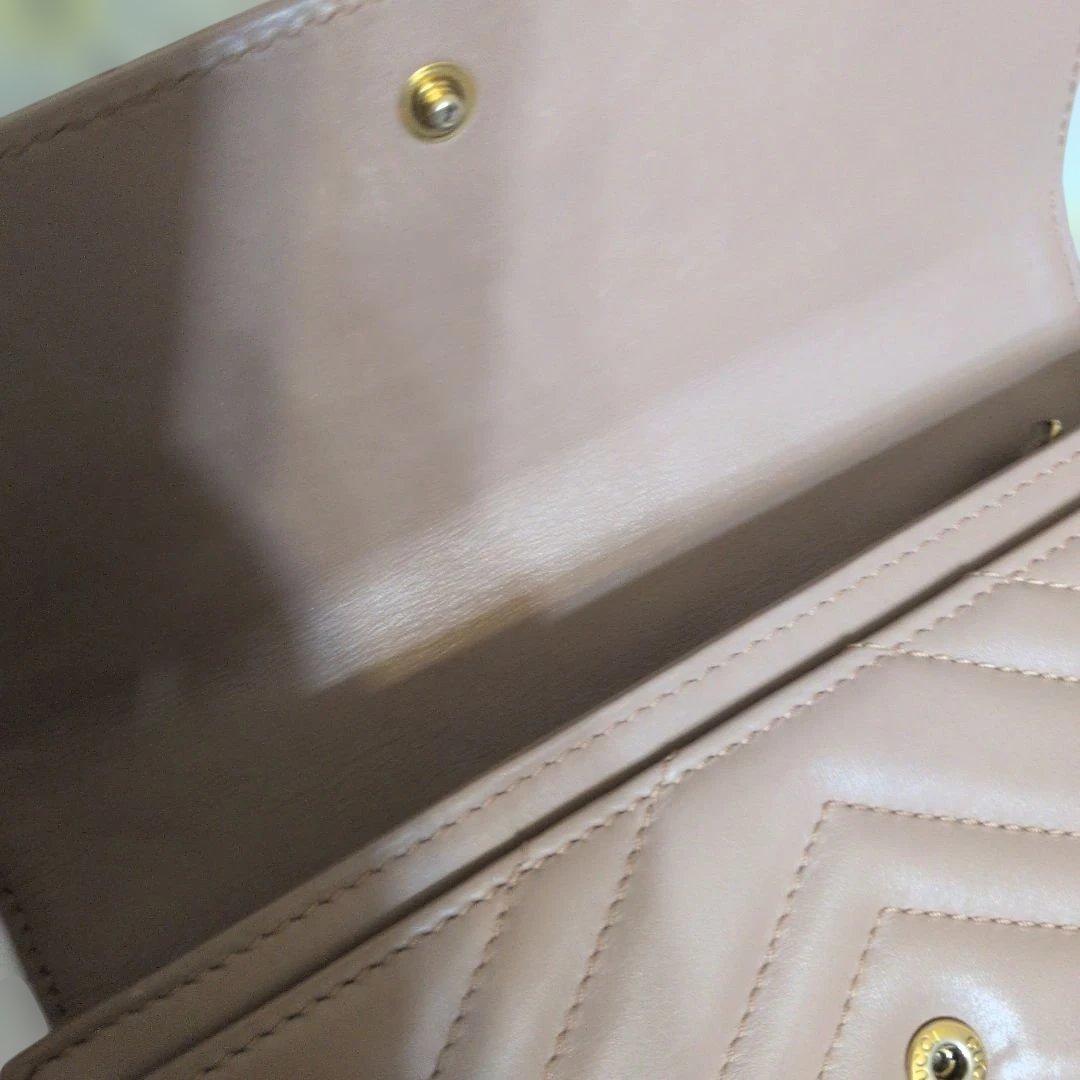 #新品同様　#GUCCI ハニーブラウン 長財布 GGロゴ#正規品