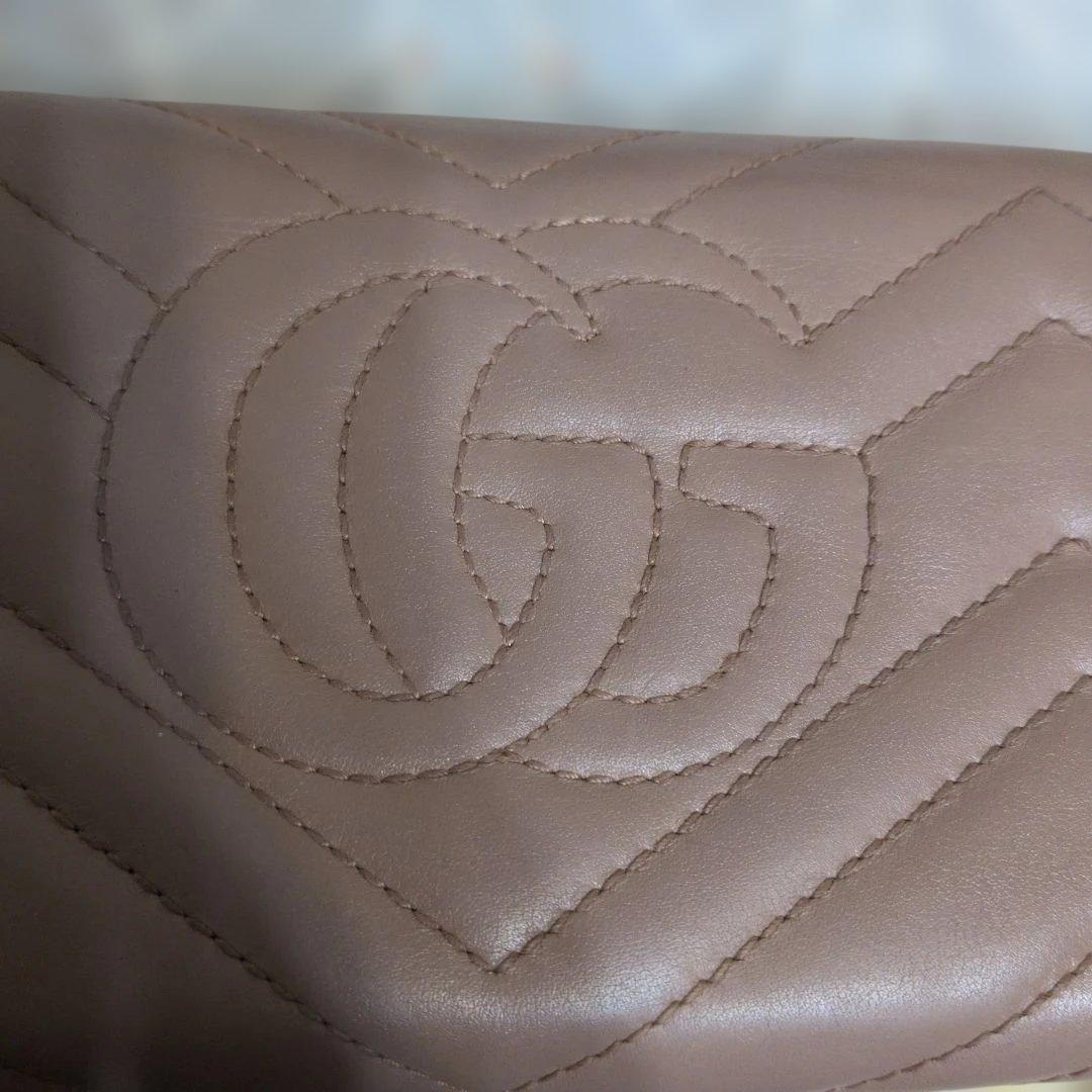 #新品同様　#GUCCI ハニーブラウン 長財布 GGロゴ#正規品