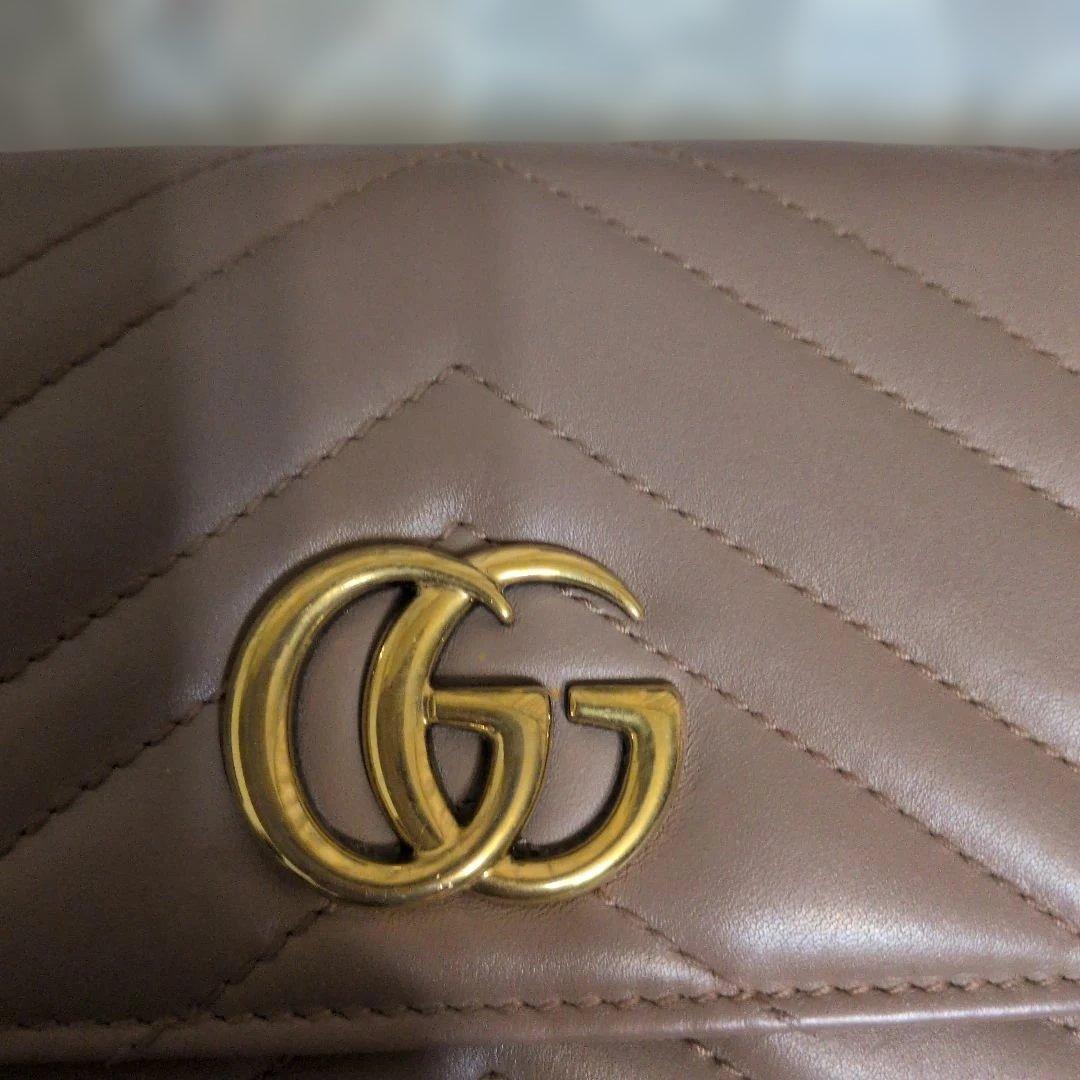 #新品同様　#GUCCI ハニーブラウン 長財布 GGロゴ#正規品