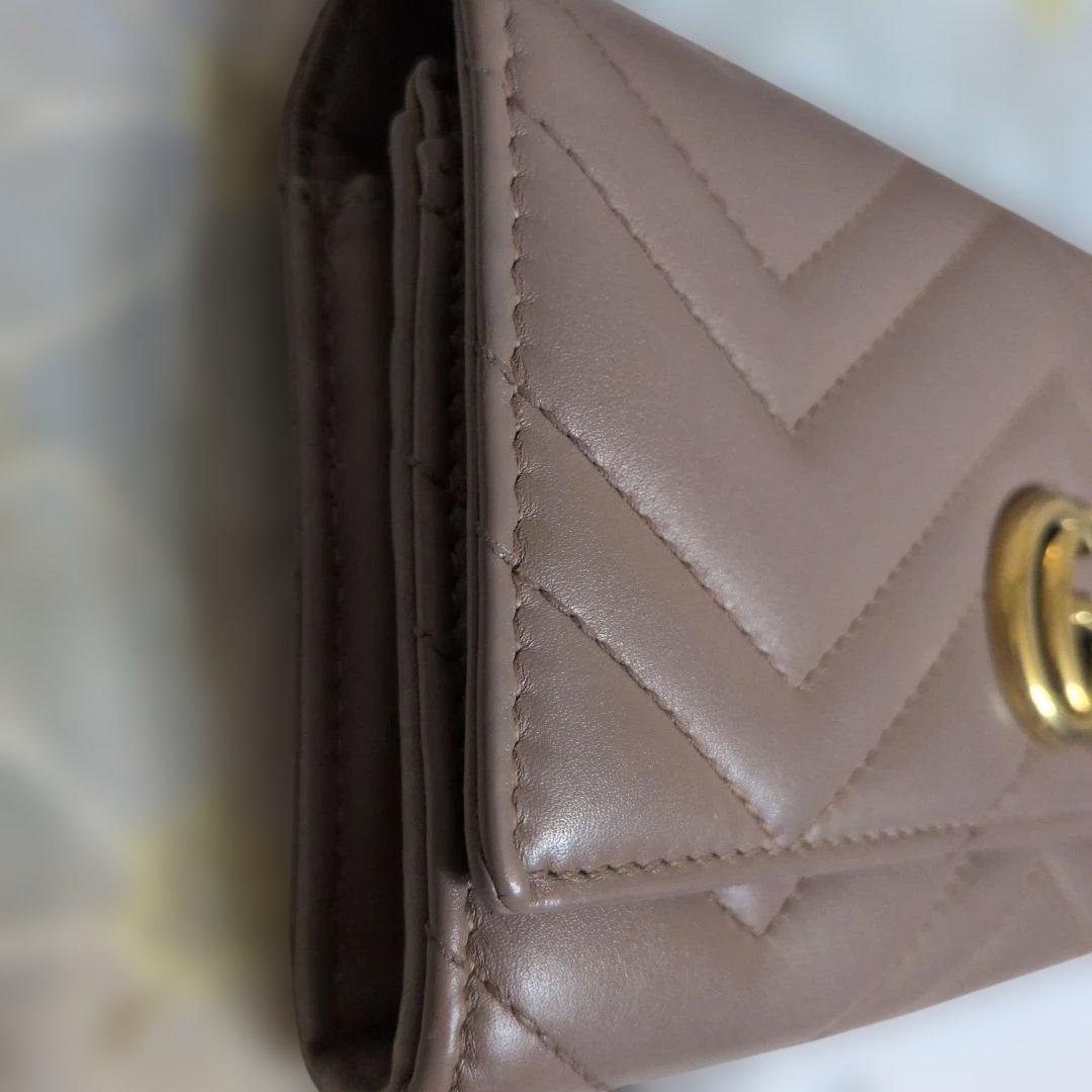 #新品同様　#GUCCI ハニーブラウン 長財布 GGロゴ#正規品