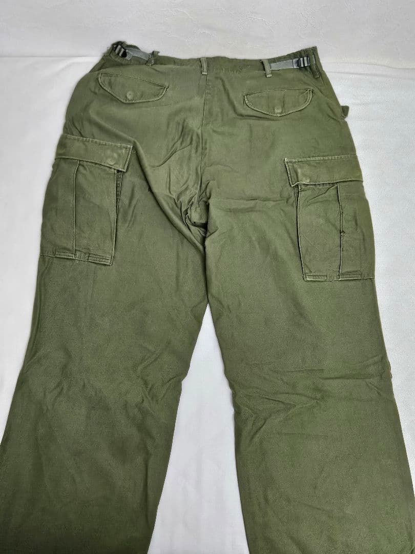 し*】様 【美品・激レア】1974年製 米軍実物 オリーブ m-65 カーゴパン