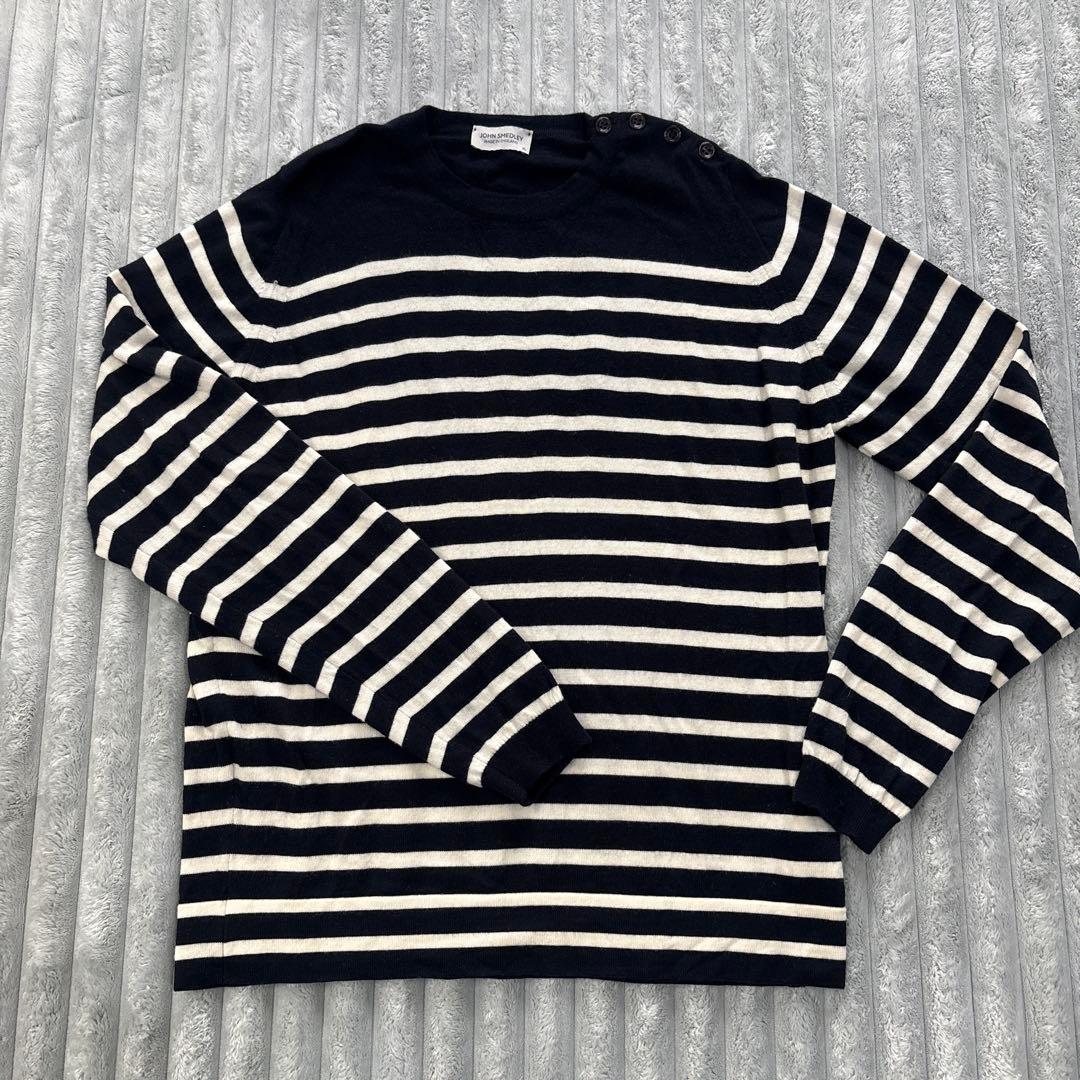 john smedley wool ボーダーニット XL