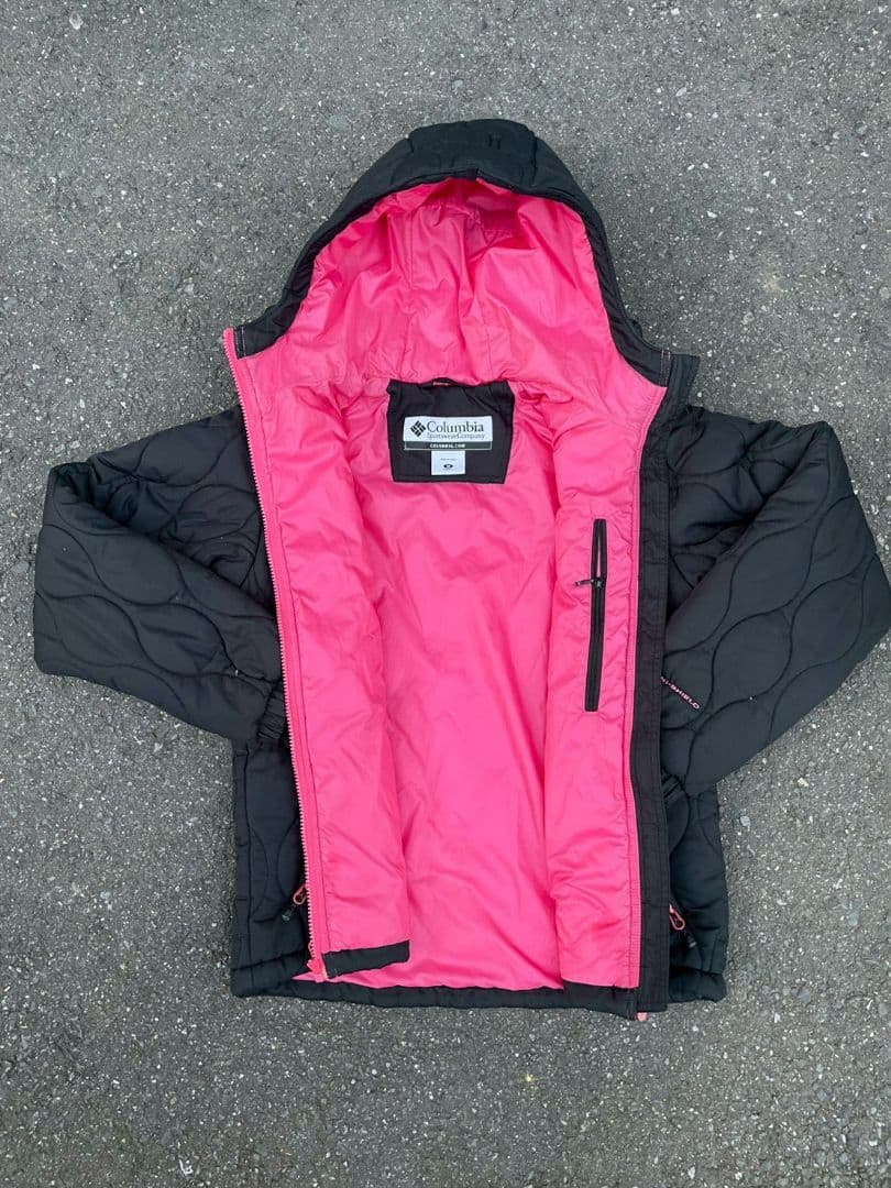 【今季大注目】90s コロンビア キルティング ダウンパーカ アッシュグレー