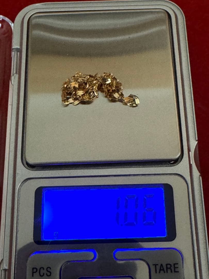 K18ゴールド オーバルリンクネックレス