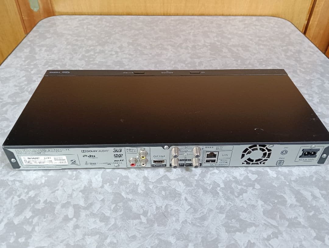 SHARP AQUOS ブルーレイレコーダー BD-NW520 新品リモコン付