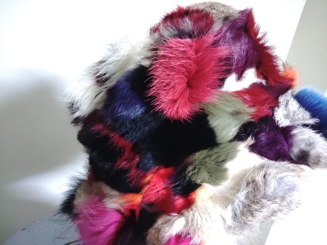 ★ファーハット★　●リアルファー●　♂クレイジーパターン♀