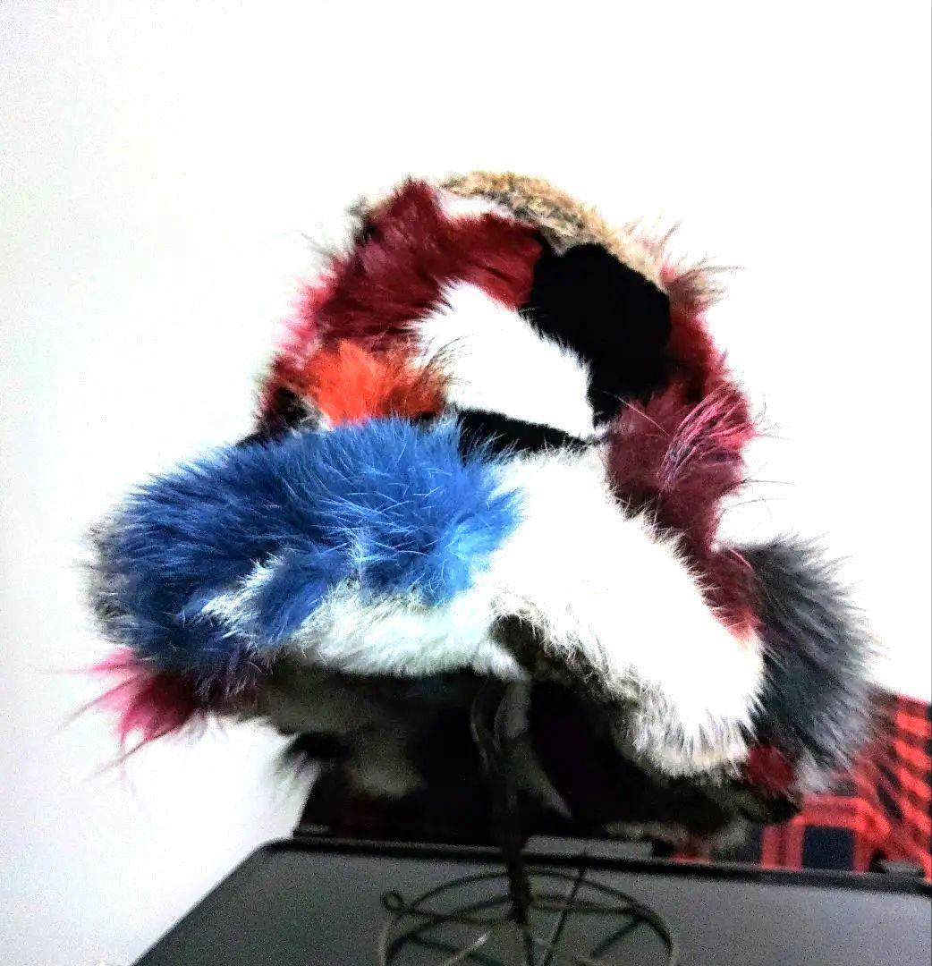 ★ファーハット★　●リアルファー●　♂クレイジーパターン♀