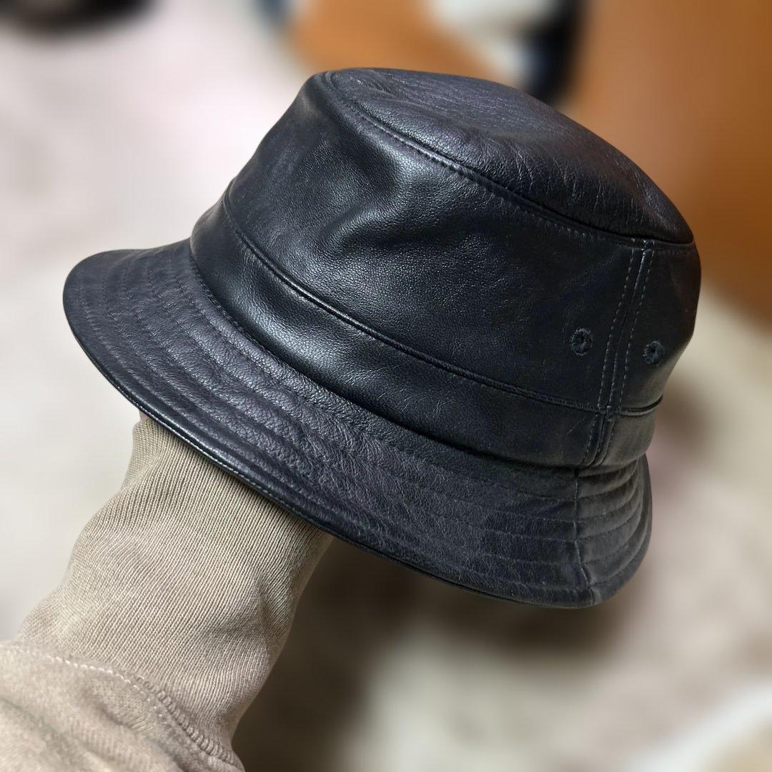 SUPREME シュプリーム レザークラッシャー ハット バケット