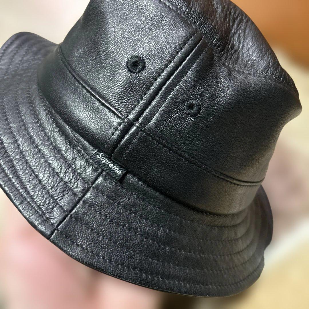 SUPREME シュプリーム レザークラッシャー ハット バケット