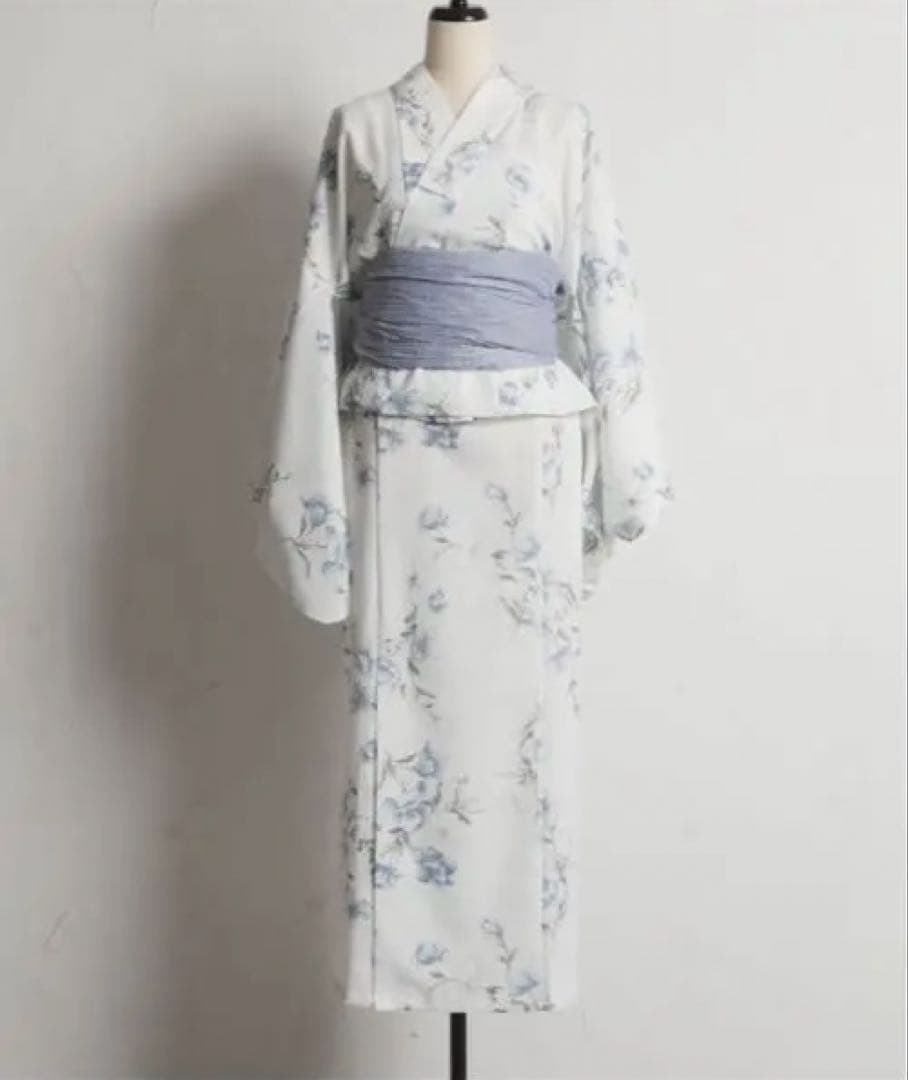 【トップス＆ワンピース＆帯の３点セット】２ＷＡＹ♪フラワーブーケセパレート浴衣