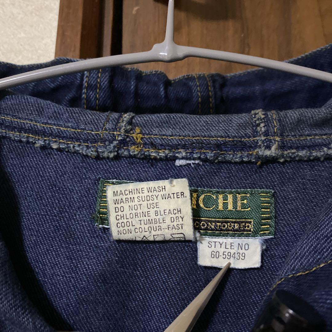 洒落◎ 90s デニム モッズコート パーカー ビンテージ コットン S