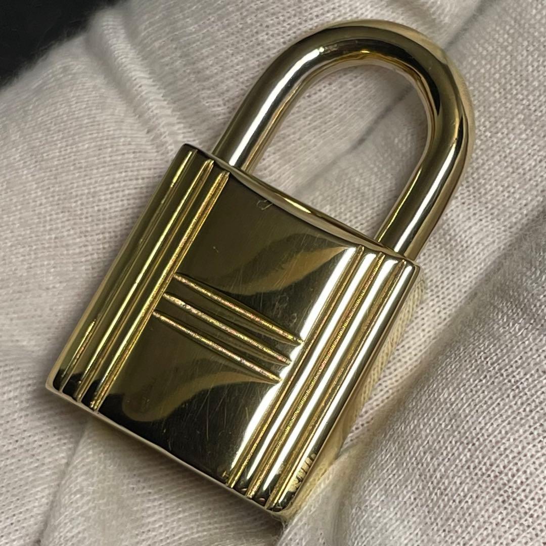 【美品】エルメス K24ゴールドメッキ パドロック カデナ リペア品 124番