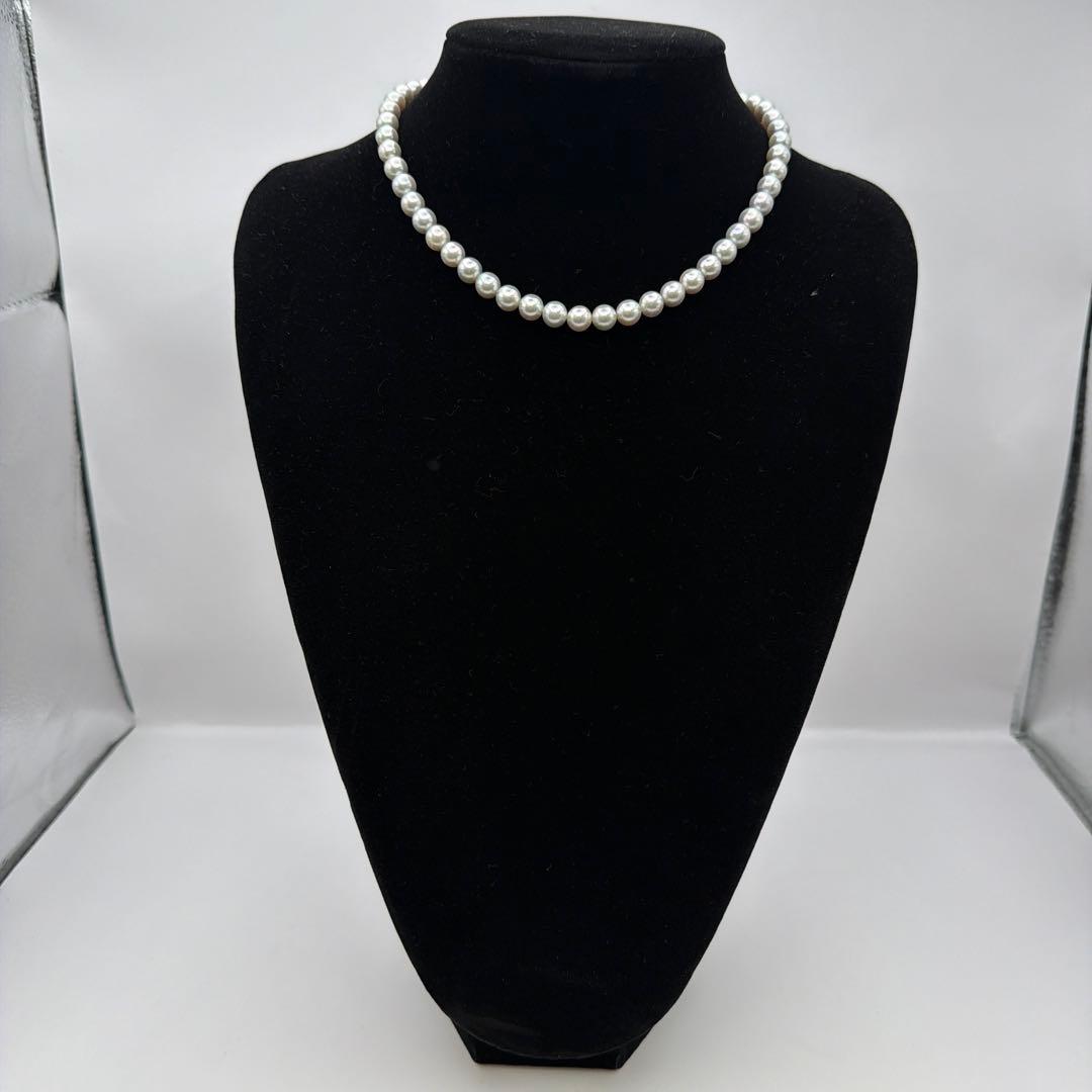鑑定書付き‼︎ 真珠シルバーグレー　パールネックレス　Y