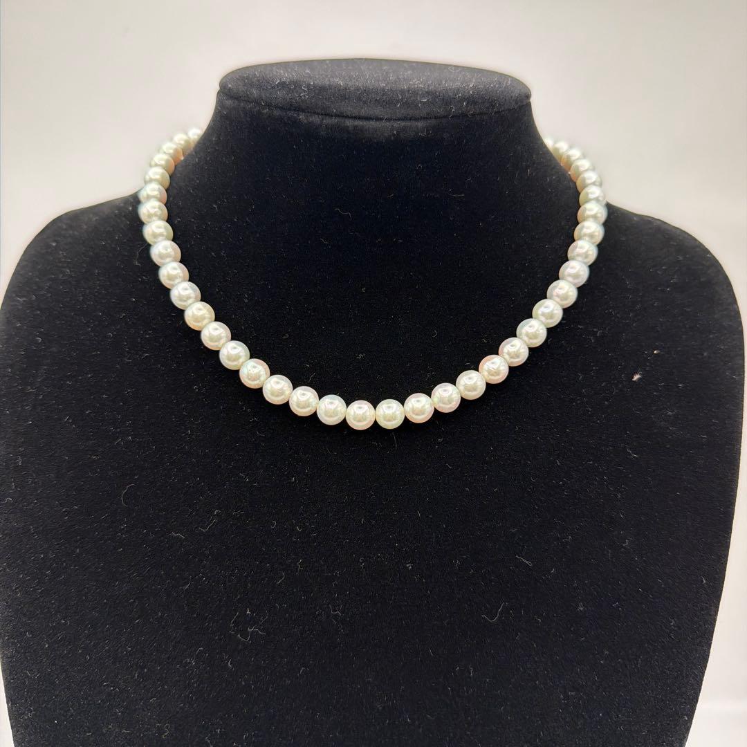 鑑定書付き‼︎ 真珠シルバーグレー　パールネックレス　Y