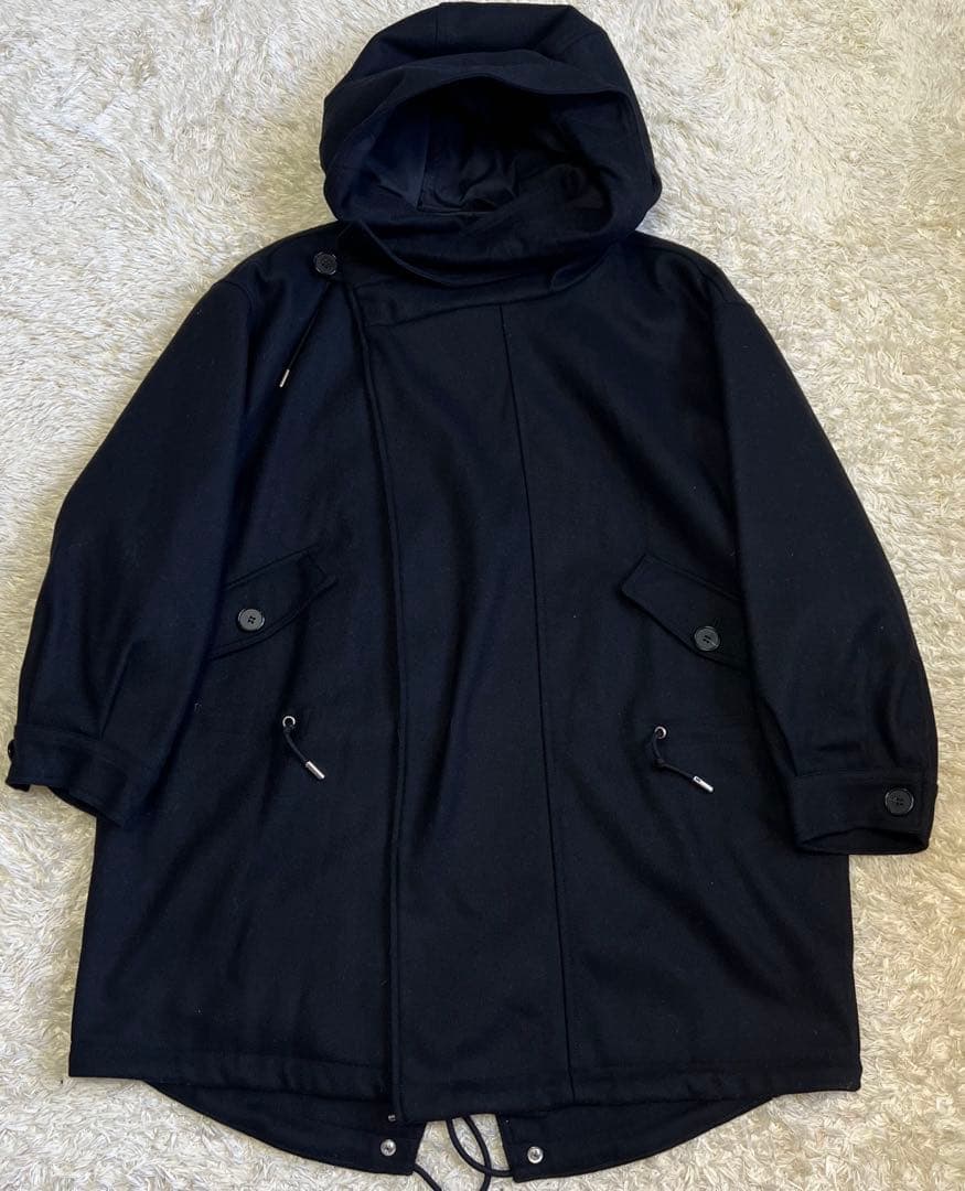 レア　ディーゼルブラックゴールド　変形　コート　ポンチョ　黒　36