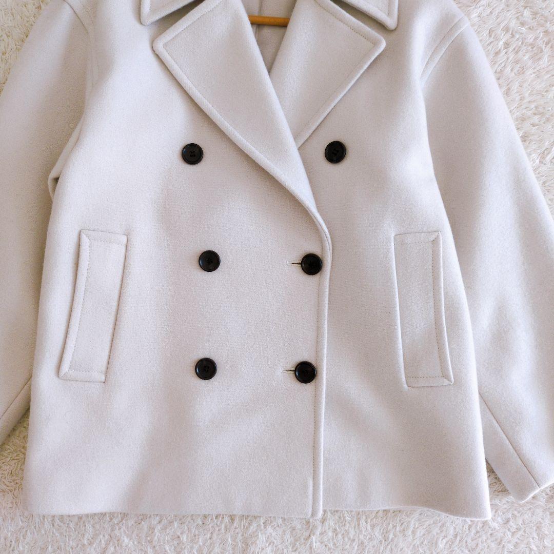 FRAY I.D　フレイアイディー　23aw　ファインメリノピーコート　ホワイト