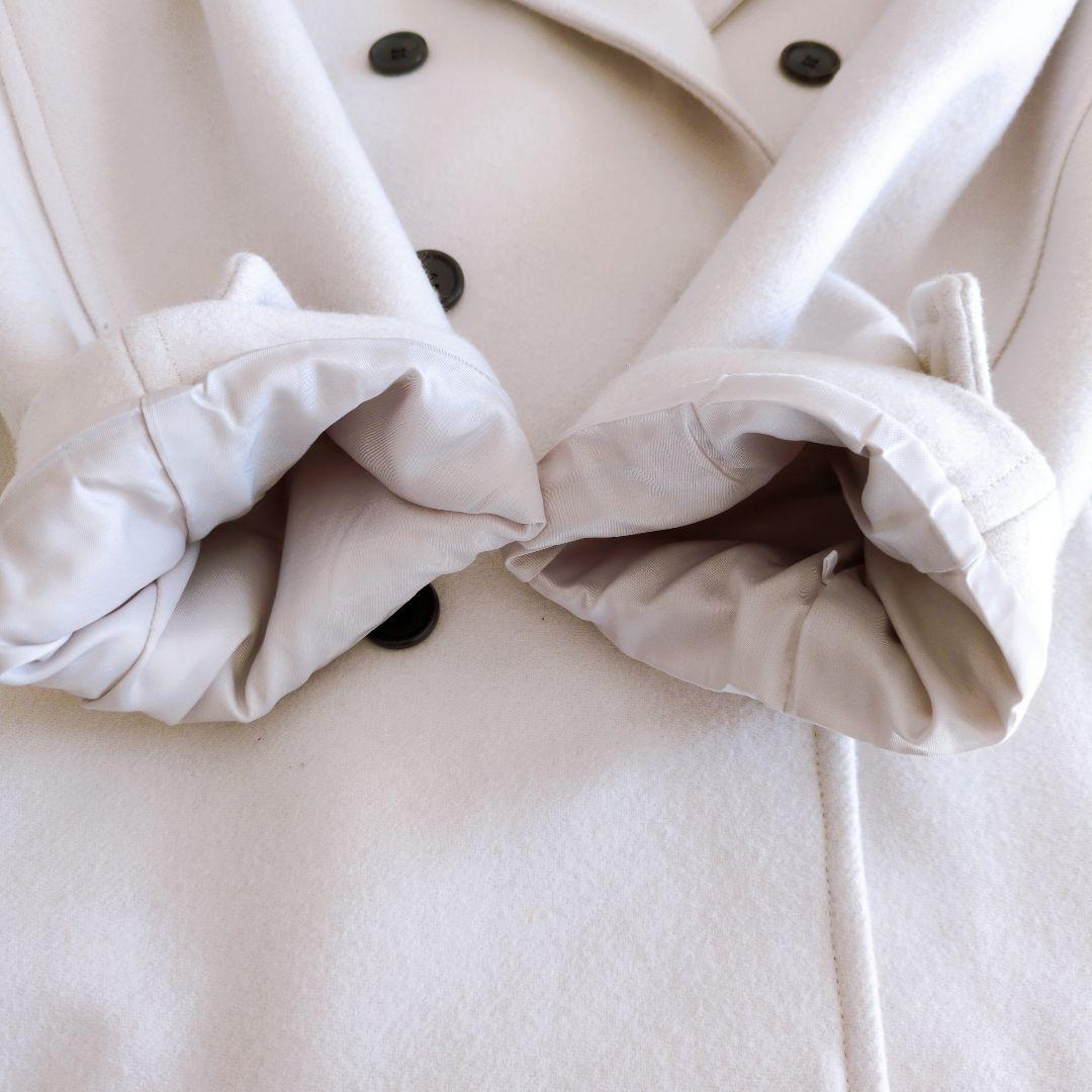 FRAY I.D　フレイアイディー　23aw　ファインメリノピーコート　ホワイト