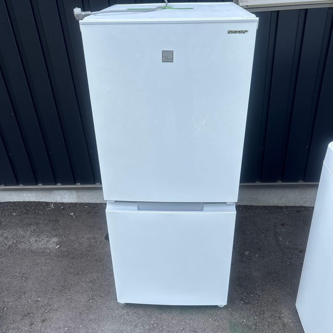 SHARP ノンフロン冷蔵庫 SJ-15E8-KW 152L
