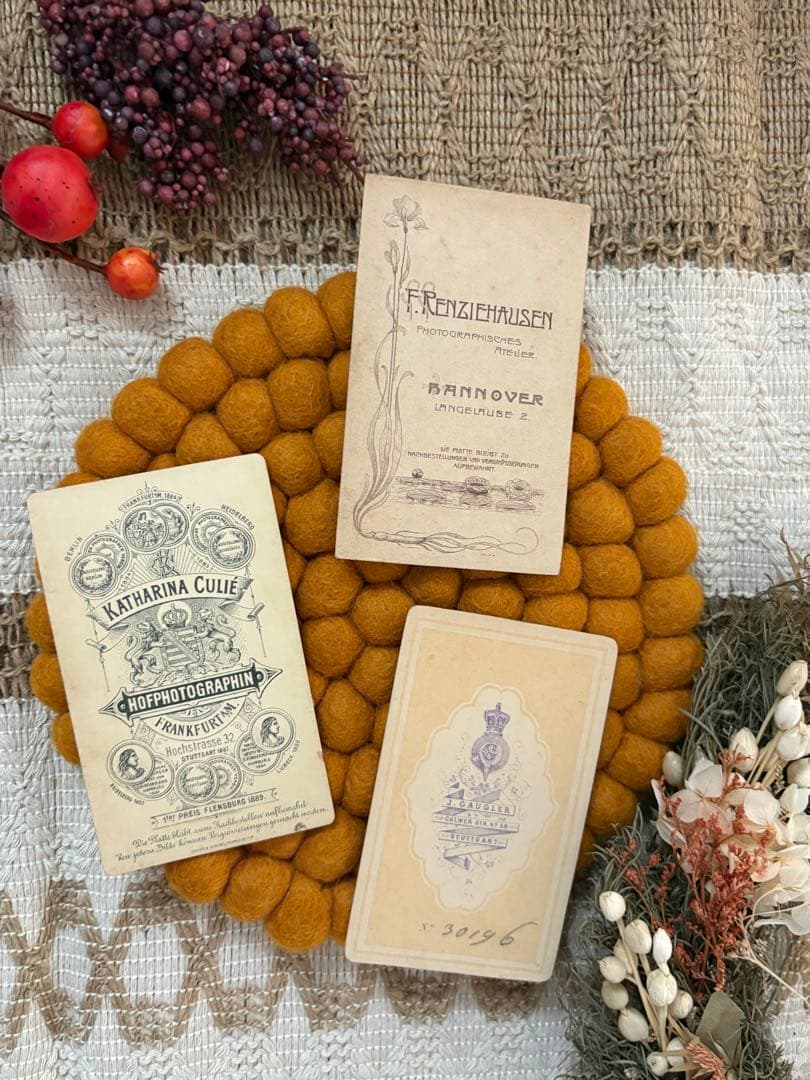 【J002】カルト・ド・ヴィジット　男の子　3枚セット