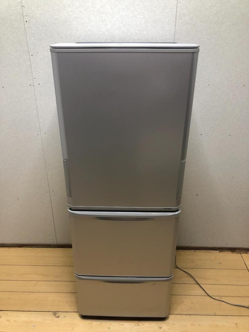 送料無料 シャープ冷蔵庫 SJ‑W351C‑S “どっちもドア”　75015-1