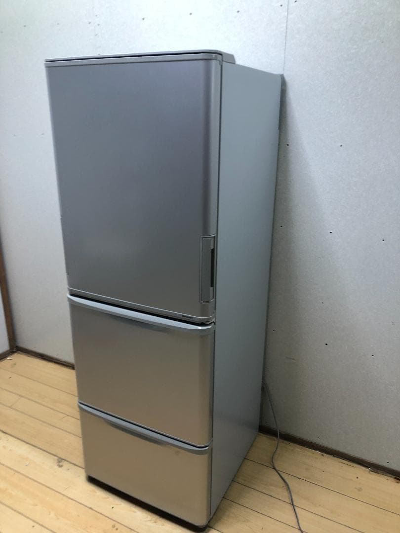 送料無料 シャープ冷蔵庫 SJ‑W351C‑S “どっちもドア”　75015-1