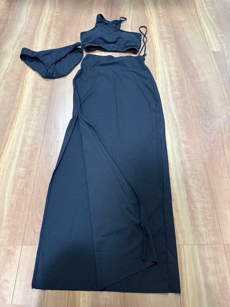 最終値AmeriTRIO SUSPENDER SKIRT SWIM WEAR M