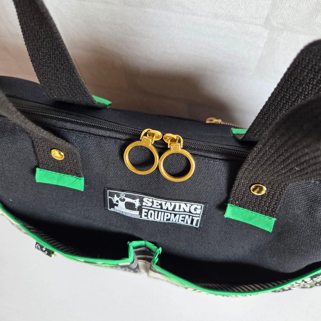 はるちゃん★☆　ポケットいっぱいトートバッグ(L)+140㎝ショルダー紐