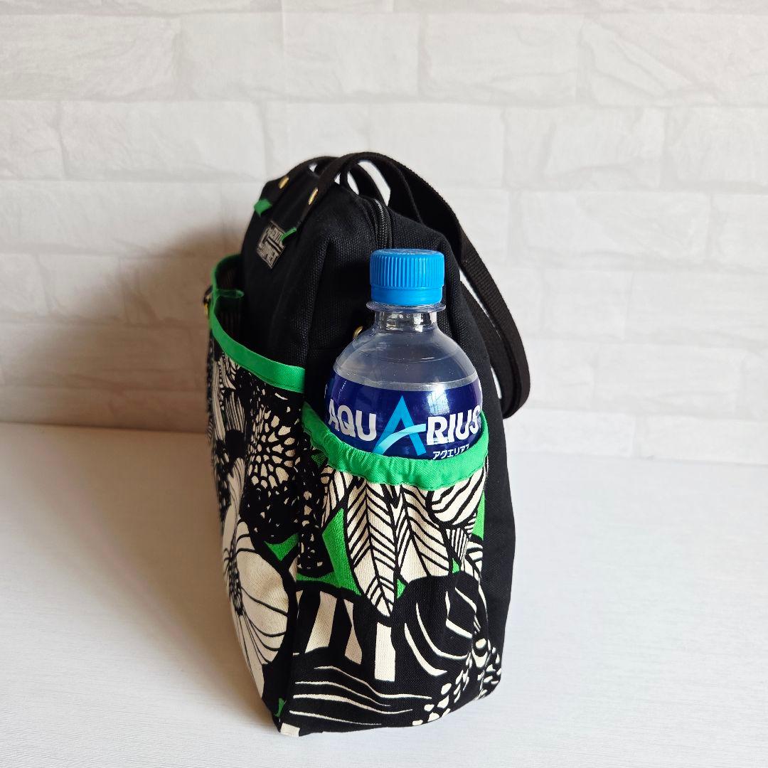 はるちゃん★☆　ポケットいっぱいトートバッグ(L)+140㎝ショルダー紐