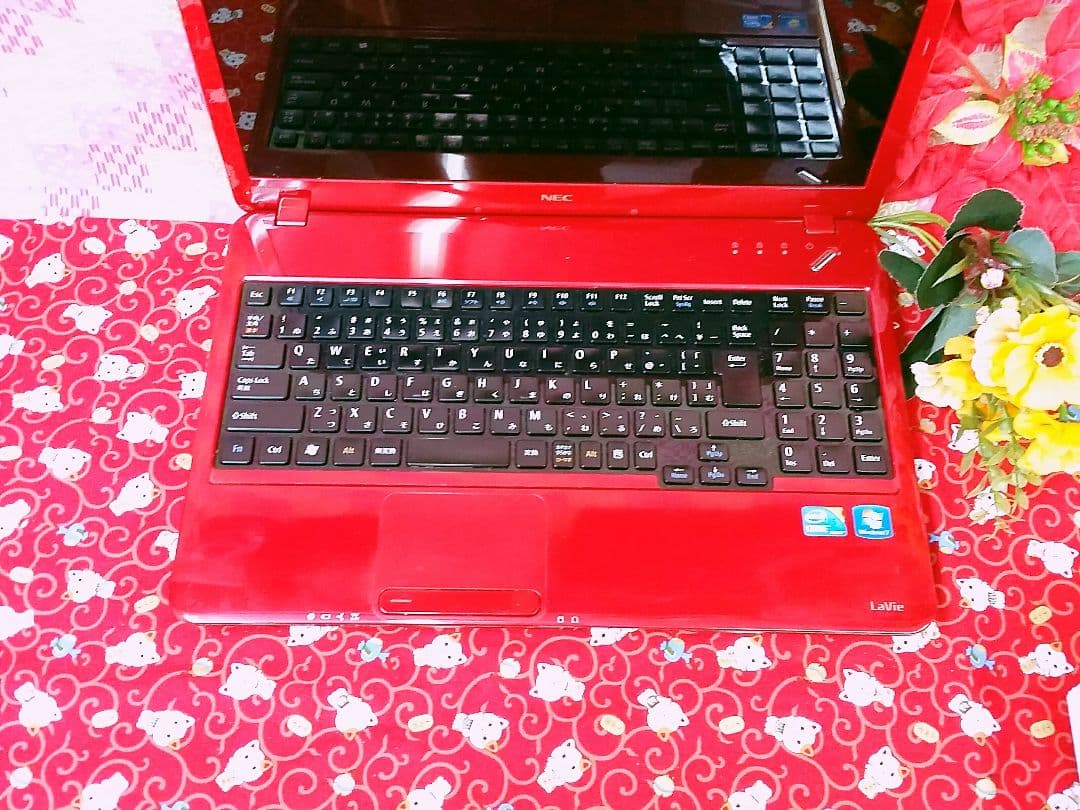 極上品！高速Corei5！おまけソフト多数！レッド色富士通！Win11！動画編集