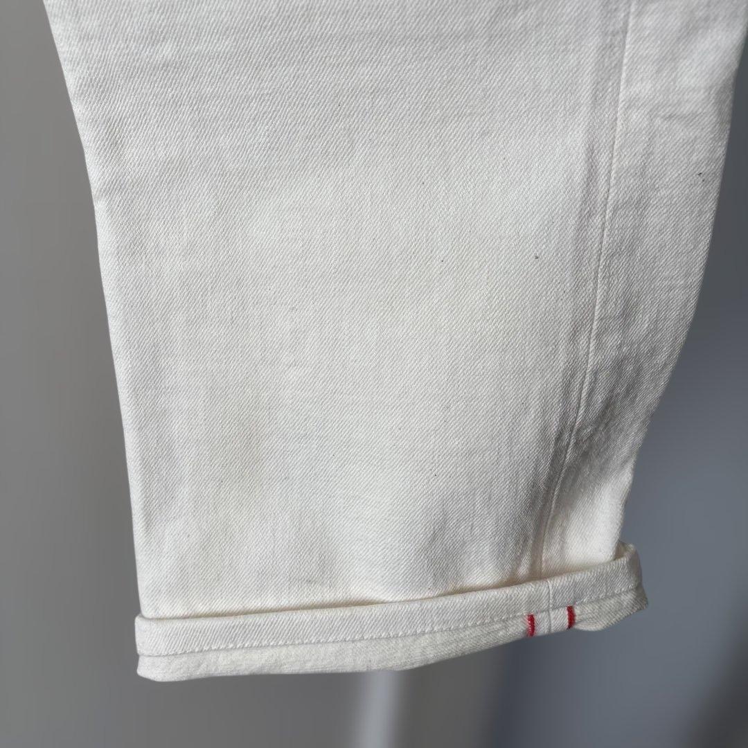 kapital デニム　ホワイト　シンチバッグ　赤耳