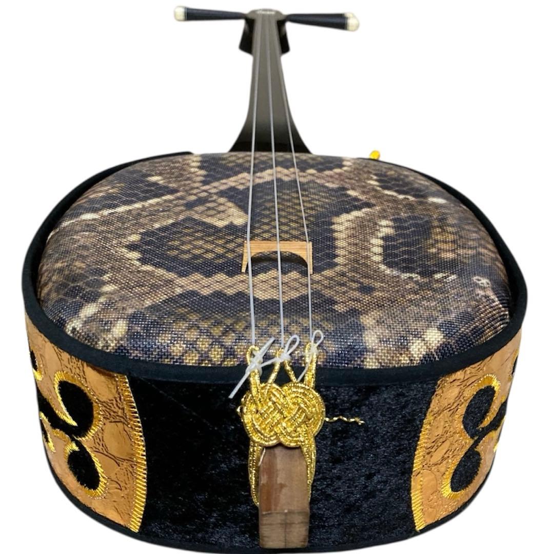 三線 沖縄 初心者 人工皮 蛇革 蛇皮 和楽器 水牛バチ　セラミックバチ