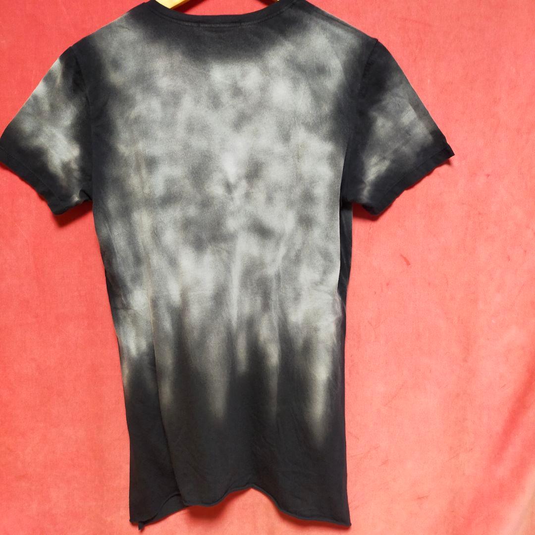 KMRii Black Shadow VネックTシャツ 変形デザイン