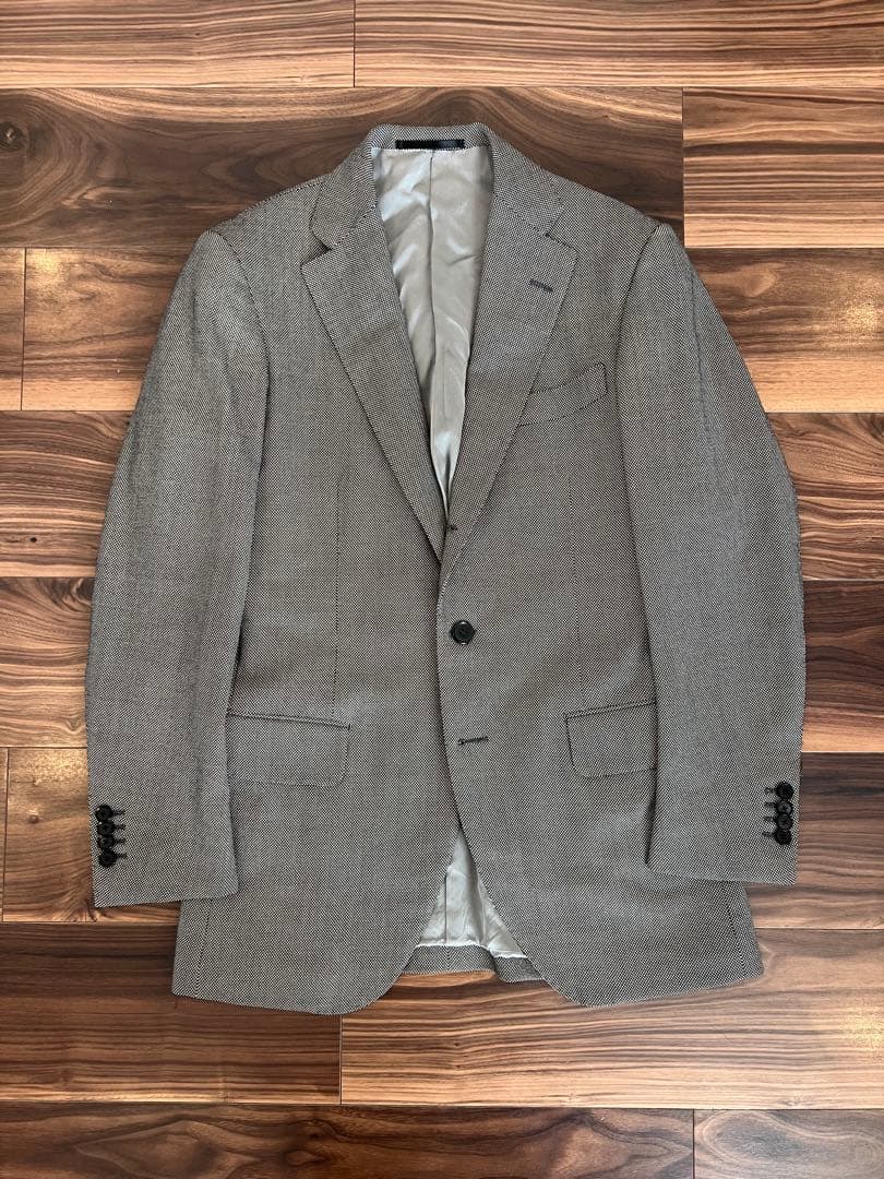 TOMORROWLAND スーツ グレー バーズアイ size 44