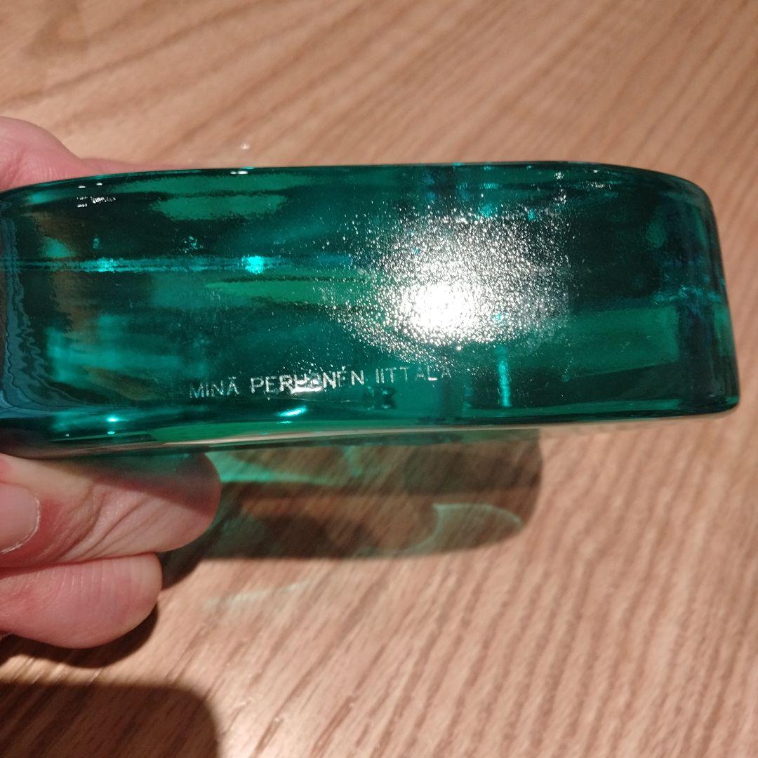  グリーン　ガラス オブジェ