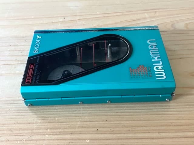 美品 高音質 整備済完全動作品 ソニー WM-30 グリーン 超レアカラー