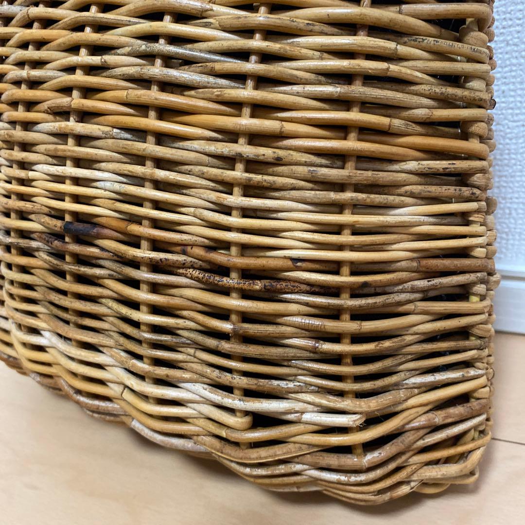 odds ラタンシェルバッグ　かごバッグ