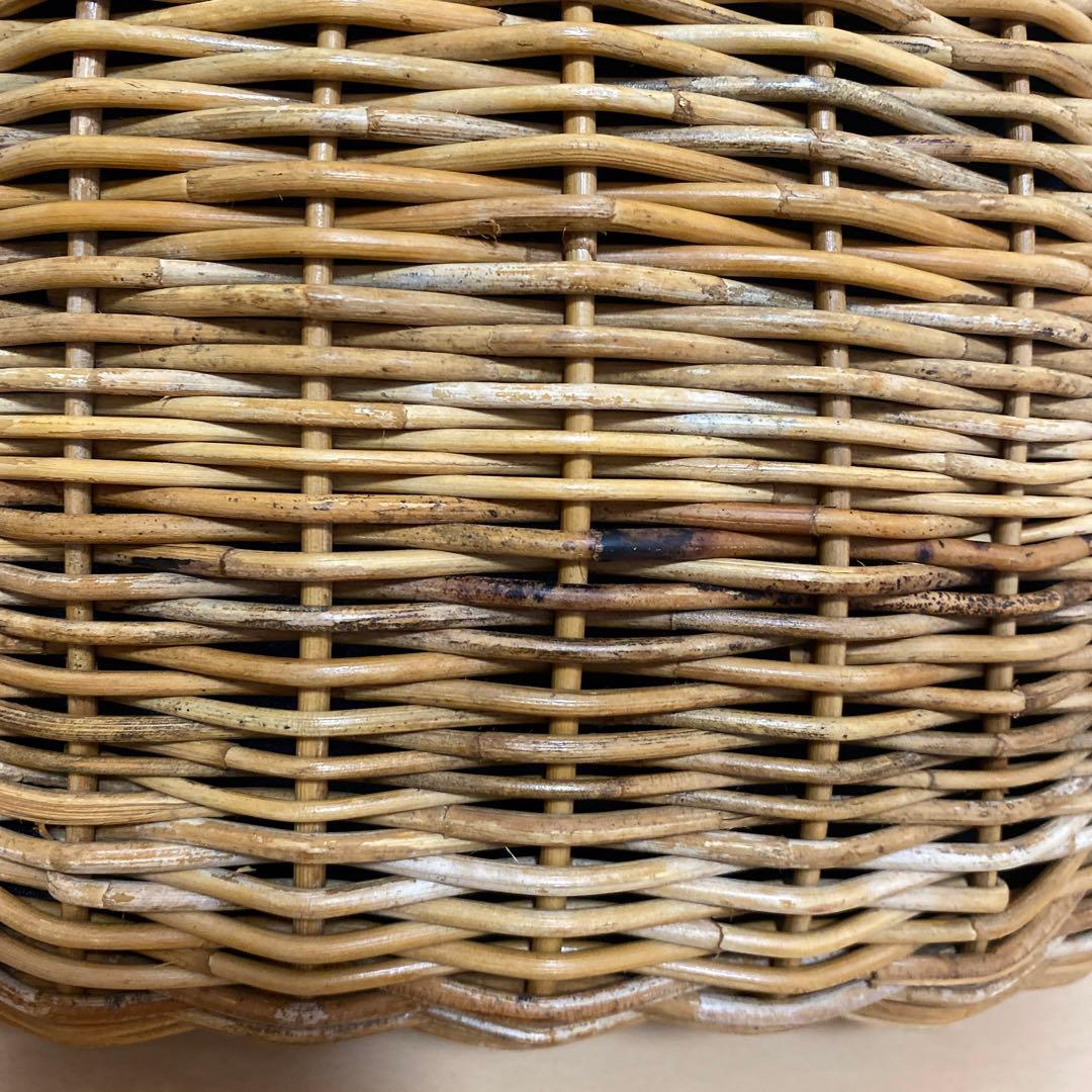 odds ラタンシェルバッグ　かごバッグ