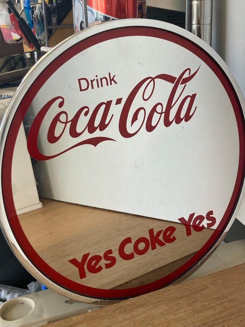 コカコーラ パブミラー ミラープレート アンティーク インテリア