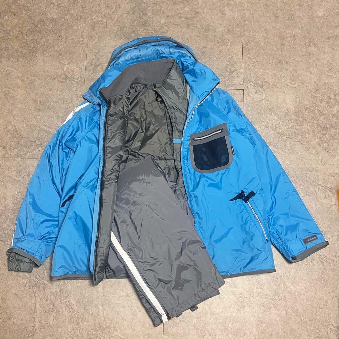 DESCENTE デサント　スキーウェア 3点セット 青　ブルー　XO（3L）