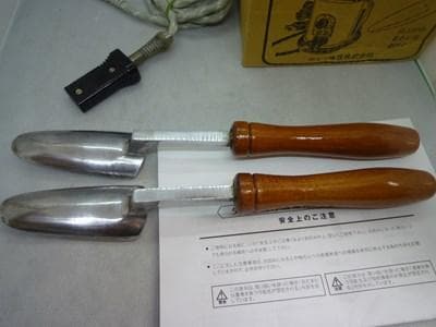 本体美品　タキイ和裁電化鏝　和裁こて　 和裁コテ　タキイ製　鏝２本付