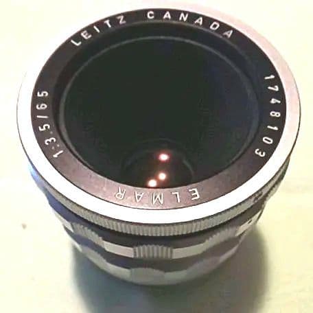 ライカ エルマー65mmf3.5ビゾOTZFO付き