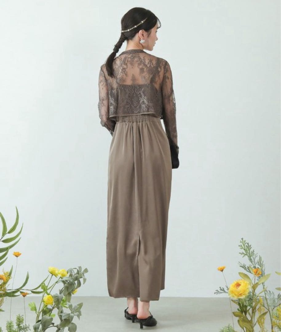 kana カナ【美品】チャイナ風3WAYタック パーティー ドレス M