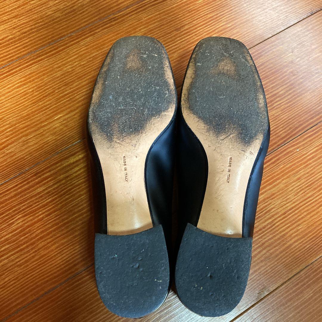 フェラガモ　ローヒールシューズ　23cm 黒　お値下げ