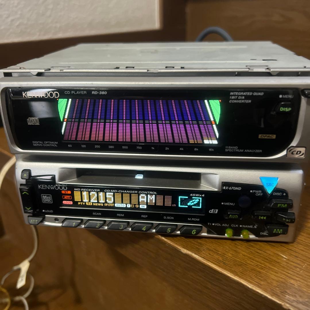 KENWOOD RX-670MD RD-380 中古品セット