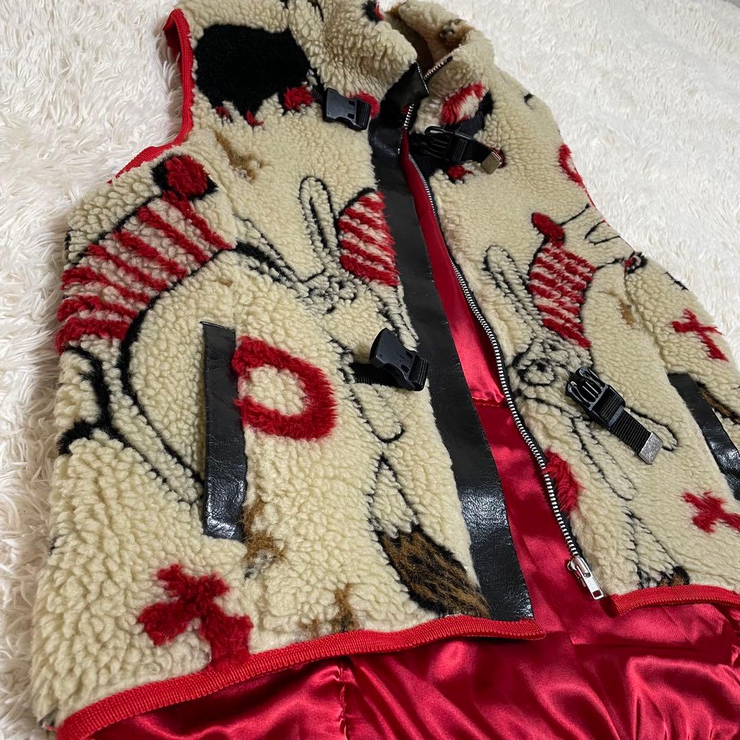 【OLLEBOREBLA/アルベロベロ】激レア！総柄ボアベスト ビンテージ