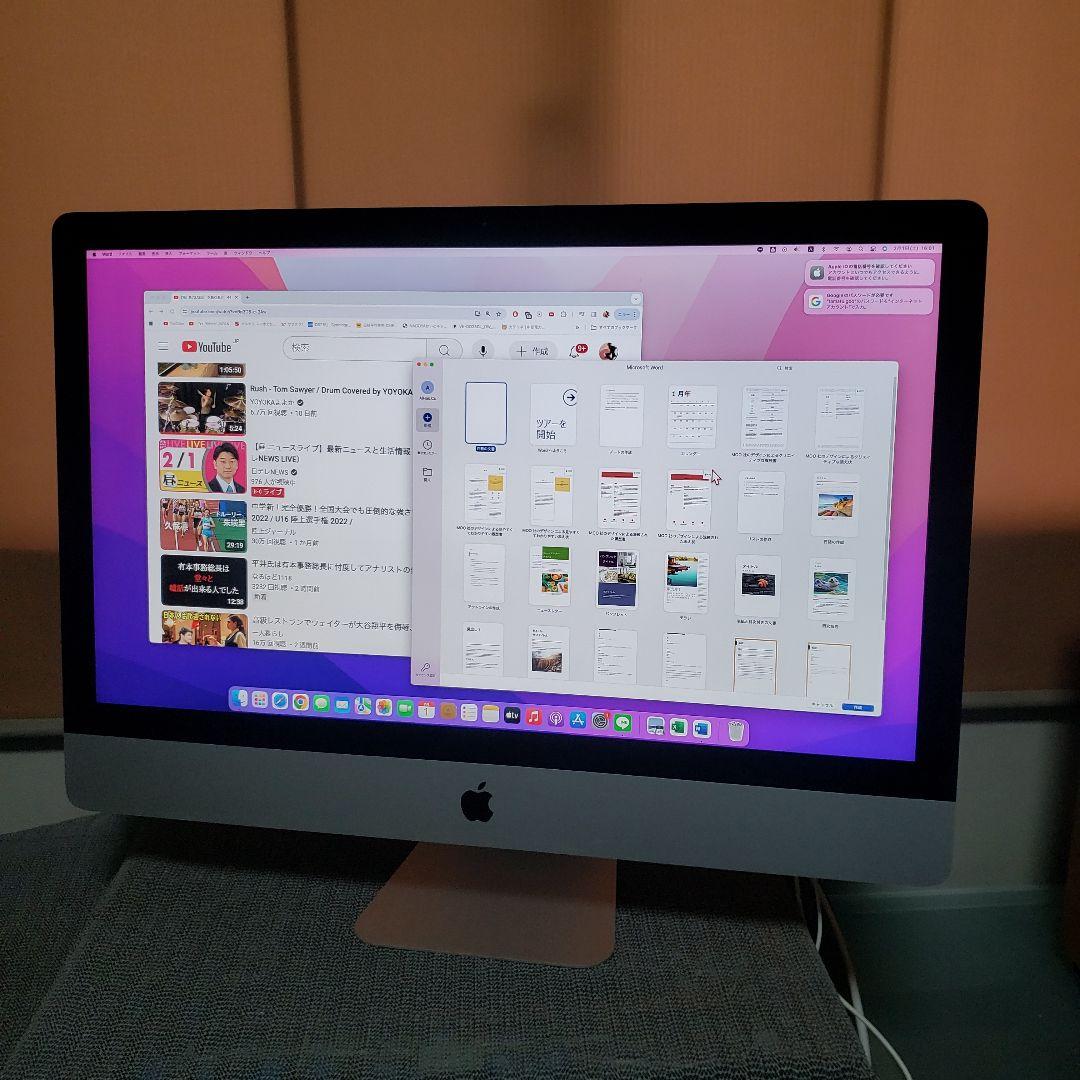 iMac Retina 5K 27インチ　液晶交換済　SSD1TB交換済