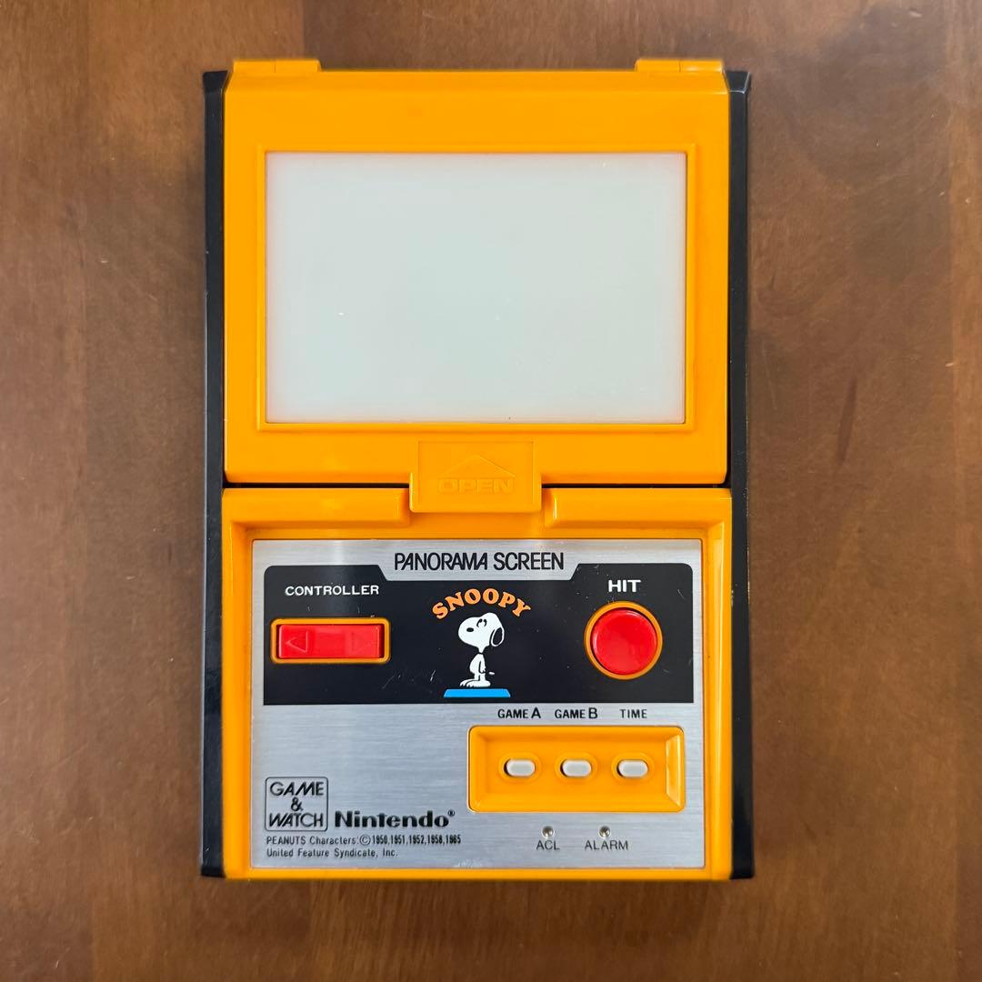 g*5様 美品動作品★任天堂 ゲームウォッチ パノラマスクリーン スヌーピー