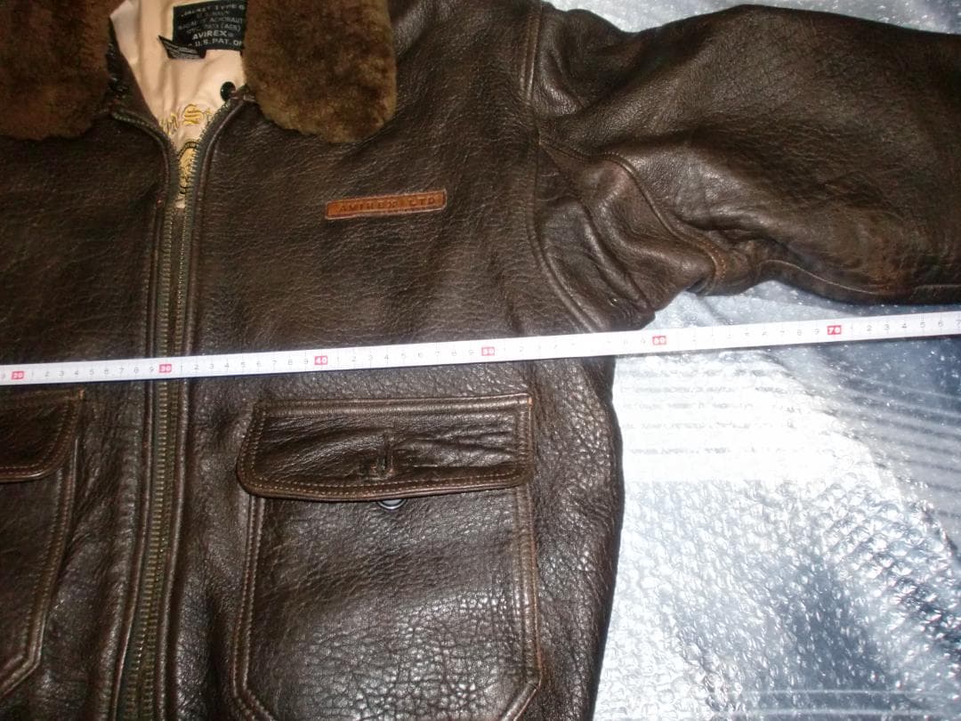 G-1 フライトジャケット　AVIREX / アヴィレックス　S　茶系