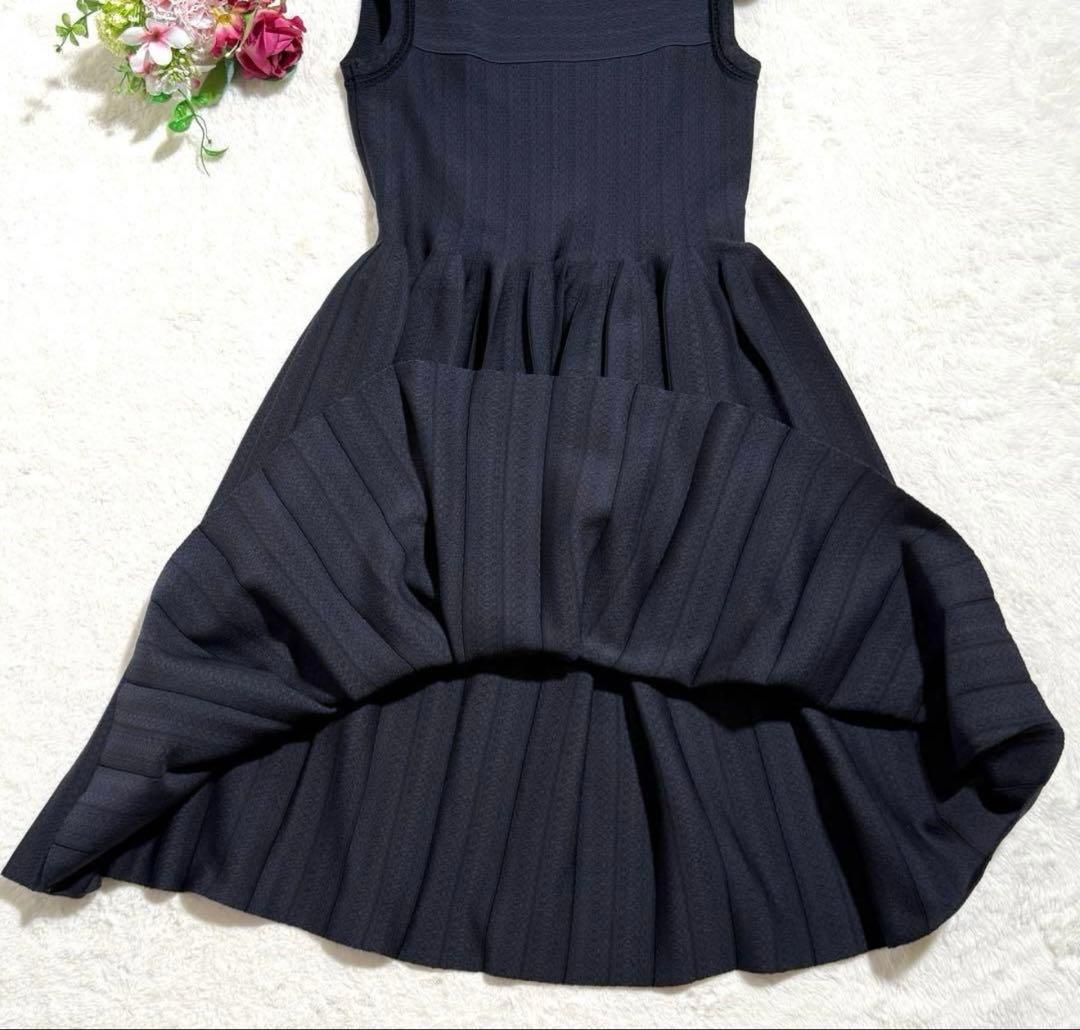 極美品✨　FOXEY　42618　ニットドレス クレッシェンド　22SS