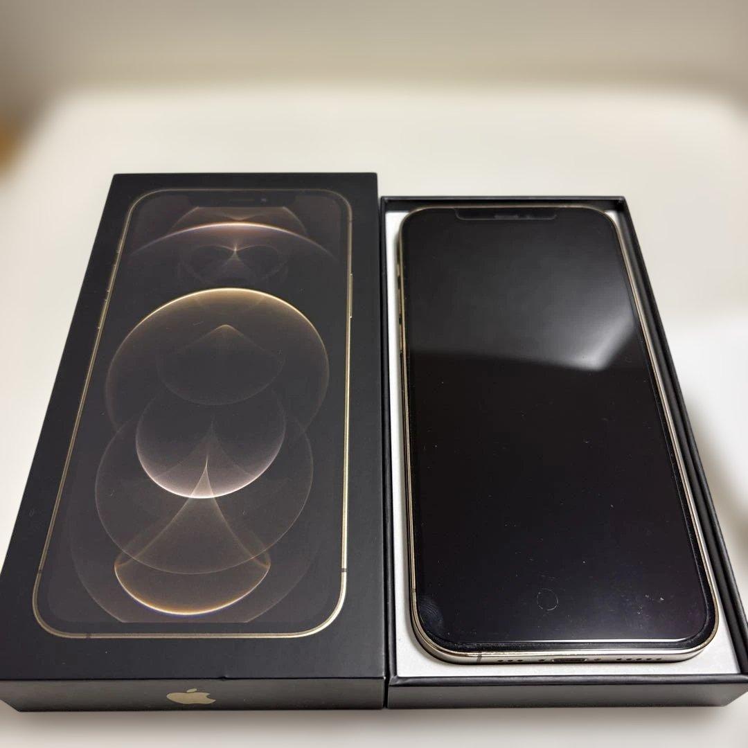 iphone12 Pro 本体 512GB ゴールド　強化ガラスフィルム付